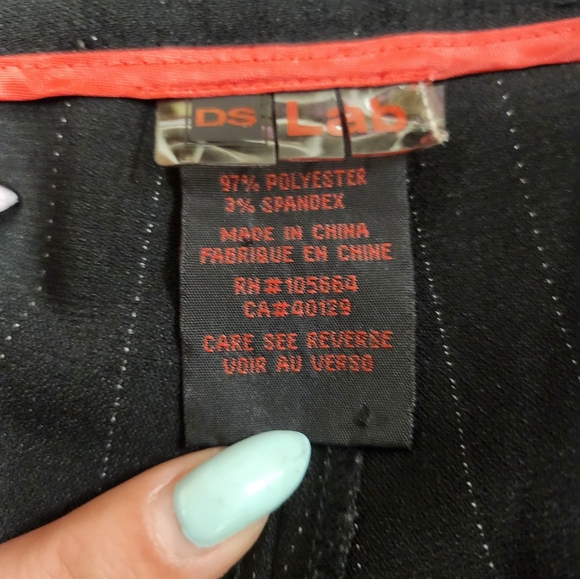 DS Lab - Black Pinstripe Dress Pants - Size 6p - Picture 3 of 3